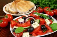 Greek salad as a starter
